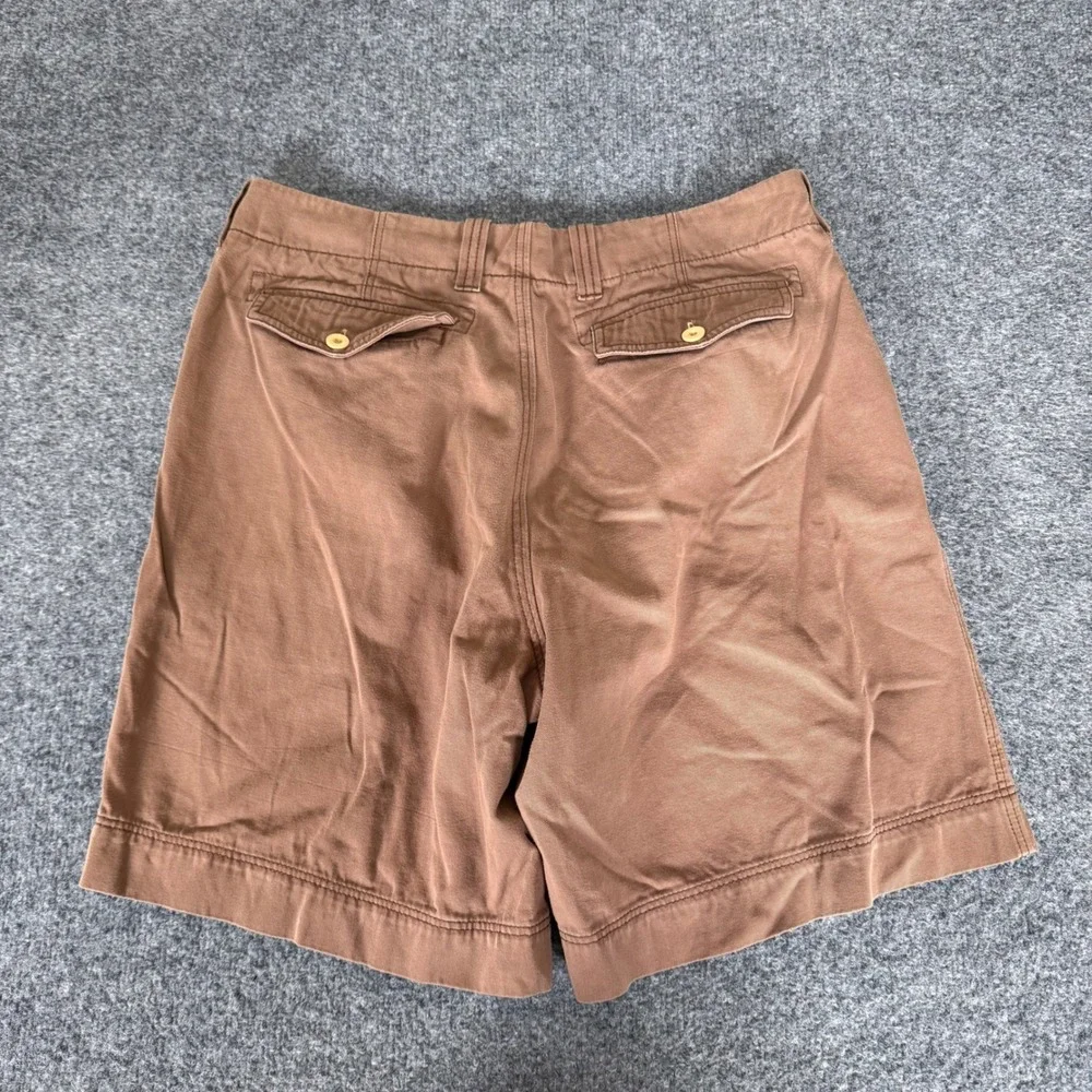 Tommy Bahama Mens Chino Short Size 33 Brown Cotton Flat Front Casual Resort Golf